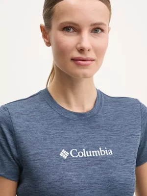 Columbia t-shirt sportowy Columbia Move kolor granatowy 2103691