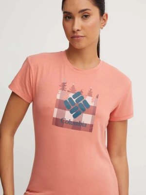 Columbia t-shirt sportowy Sun Trek Sun Trek pomarańczowy