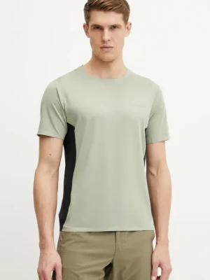 Columbia t-shirt sportowy Three Pitch kolor zielony wzorzysty 2114753