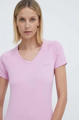 Columbia t-shirt sportowy Zero Rules Zero Rules kolor różowy 1533571