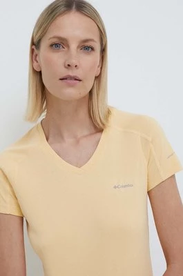 Columbia t-shirt sportowy Zero Rules Zero Rules kolor żółty 1533571