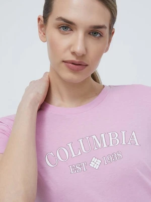 Columbia t-shirt Trek różowy