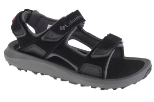 Columbia Trailstorm Hiker 3 Strap Sandal 1987221010, Męskie, Czarne, sandały, skóra zamszowa, rozmiar: 41