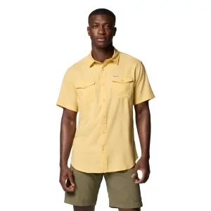 Columbia Utilizer II Solid Short Sleeve Shirt 1577762715, Męskie, Żółte, koszule, poliester, rozmiar: L