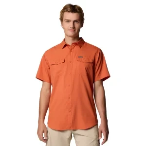 Columbia Utilizer II Solid Short Sleeve Shirt 1577762851, Męskie, Pomarańczowe, koszule, poliester, rozmiar: L