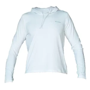Columbia W EU Sun Trek LS Hoodie 2145261100, Damskie, Białe, bluzy, poliester, rozmiar: L