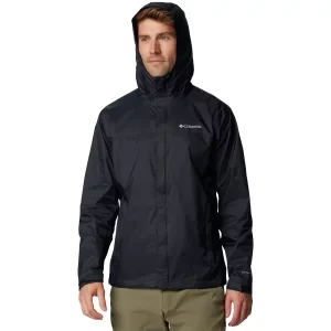 Columbia Watertight II Rain Jacket 1533898012, Męskie, Czarne, kurtki, nylon, rozmiar: L
