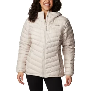 Columbia Westridge Down Hooded Jacket 2051264278, Damskie, Beżowe, kurtki, poliester, rozmiar: S