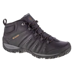 Columbia Woodburn II Chukka WP 1552991010, Męskie, Czarne, buty trekkingowe, nubuk, rozmiar: 40