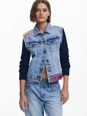 Combined floral Trucker jacket Desigual