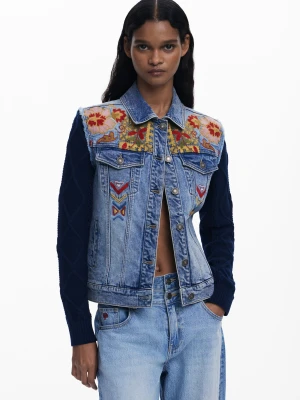 Zdjęcie produktu Combined Trucker Jacket with embroidery Desigual