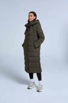 Comfort Cloud — płaszcz damski - Dark Green Animal