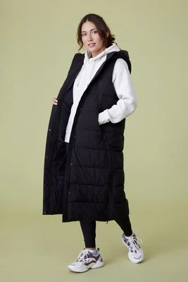 Comfort Zone długa kamizelka damska - Black Active People