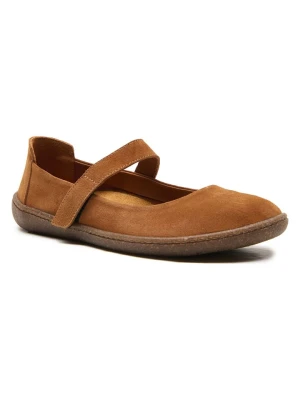 Comfortfusse Skórzane baleriny "Jeylo" w kolorze jasnobrązowym rozmiar: 40