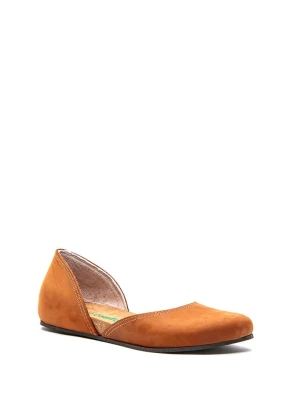 Comfortfusse Skórzane baleriny w kolorze brązowym rozmiar: 40