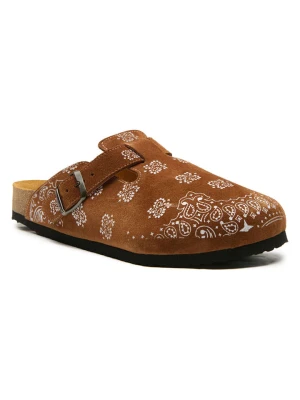 Comfortfusse Skórzane chodaki "Folk Capri" w kolorze jasnobrązowym rozmiar: 40