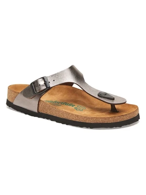 Comfortfusse Skórzane japonki w kolorze srebrnym rozmiar: 37