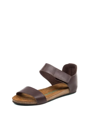 Comfortfusse Skórzane sandały w kolorze brązowym rozmiar: 39