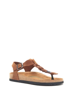 Comfortfusse Skórzane sandały w kolorze brązowym rozmiar: 38