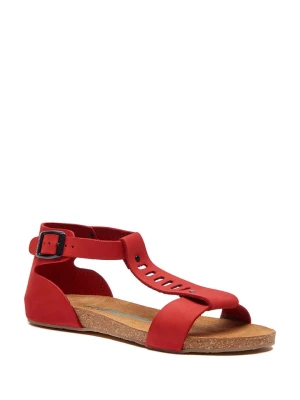 Comfortfusse Skórzane sandały w kolorze czerwonym rozmiar: 40