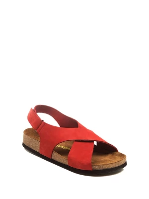 Comfortfusse Skórzane sandały w kolorze czerwonym rozmiar: 38