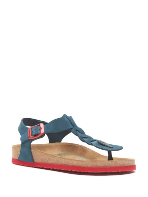 Comfortfusse Skórzane sandały w kolorze niebiesko-czerwonym rozmiar: 40