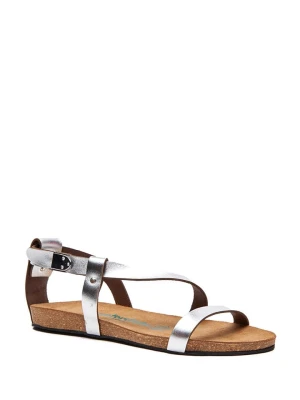 Comfortfusse Skórzane sandały w kolorze srebrnym rozmiar: 42