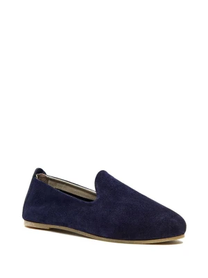 Comfortfusse Skórzane slippersy w kolorze granatowym rozmiar: 40