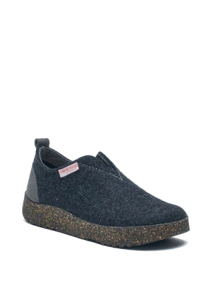 Comfortfusse Wełniane kapcie w kolorze granatowo-szarym rozmiar: 42