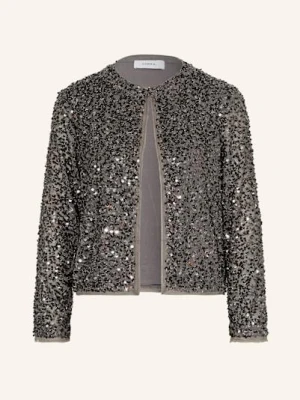 Comma Blezer Z Cekinami grau