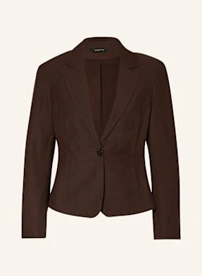 Comma Blezer Z Dodatkiem Lnu braun