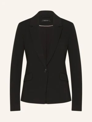 Comma Blezer Z Dżerseju schwarz