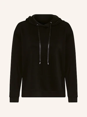 Comma Bluza Z Kapturem schwarz