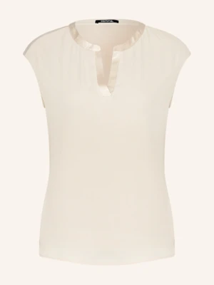 Comma Bluzka Bez Rękawów Z Mieszanki Materiałów beige