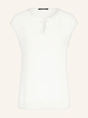 Comma Bluzka Bez Rękawów Z Mieszanki Materiałów weiss
