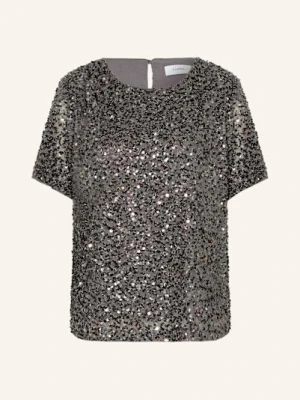 Comma Bluzka Z Cekinami grau