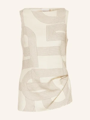 Comma Bluzka Z Lnu weiss