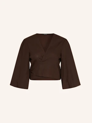 Comma Bluzka Z Rękawem 3/4 braun