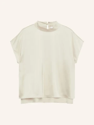 Comma Bluzka Z Satyny beige