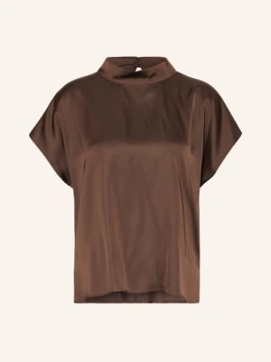 Comma Bluzka Z Satyny braun