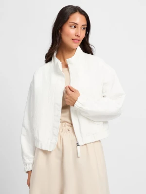 comma casual identity Bluza damska Kobiety biały wypukły wzór tkaniny,