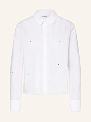 Comma Casual Identity Bluzka Z Ozdobnymi Kamykami weiss