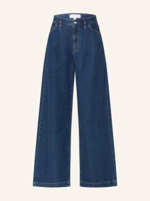 Comma Casual Identity Dżinsy Z Szerokimi Nogawkami blau