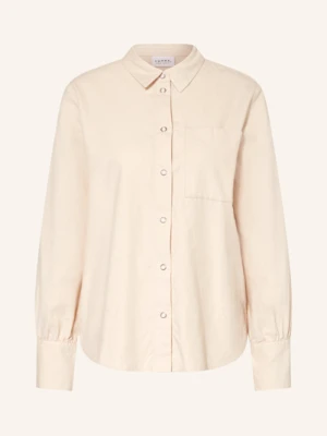 Comma Casual Identity Koszula Sztruksowa Z Falbankami beige