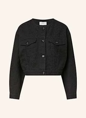 Comma Casual Identity Krótka Kurtka Jeansowa schwarz