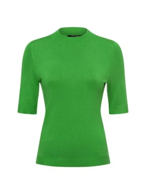 comma Damska koszulka z dzianiny Kobiety zielony jednolity,
