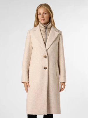 comma Damski płaszcz wełniany Kobiety Sztuczne włókno biały|różowy|beżowy wzorzysty,