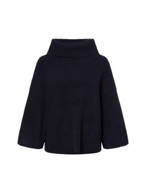 comma Damskie poncho wewnętrzne Kobiety Sztuczne włókno niebieski jednolity,