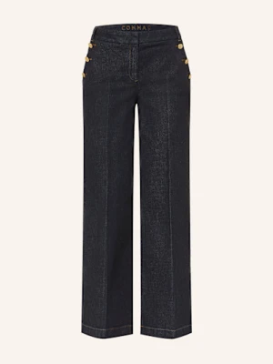 Comma Jeansy Wide Leg blau