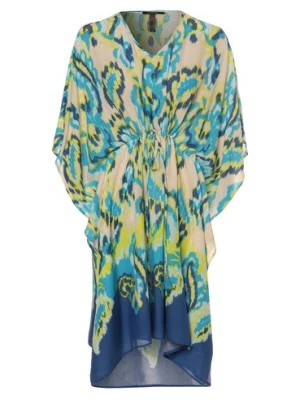 comma Kaftan damski Kobiety wiskoza niebieski|żółty|beżowy wzorzysty,